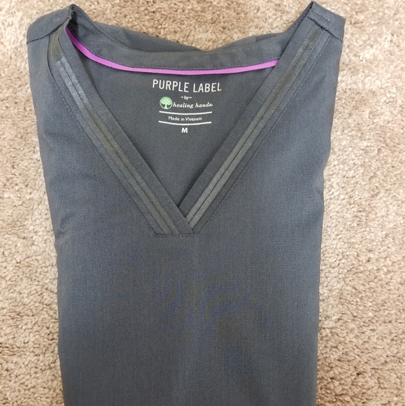 Purple Label by Healing Hands Scrub Top - Picture 2 of 2
